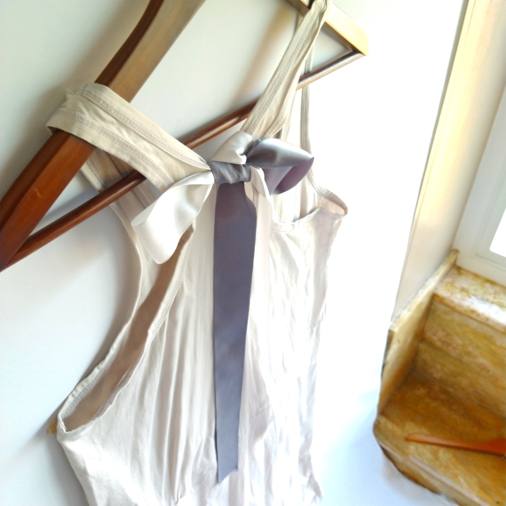Silver gray midi dress size XS
